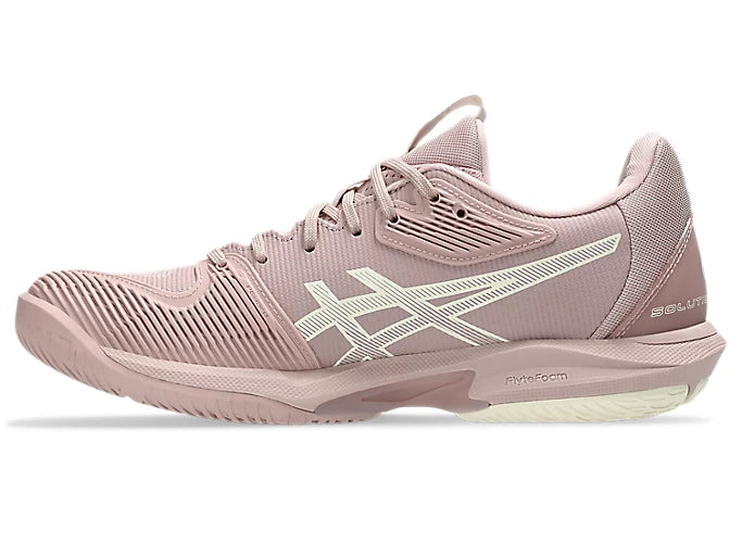 Asics Women's Solution Speed FF 3 Tennis Shoes - Neutral Pink/Cream - Lightweight & Breathable for Competitive Play & Court Performance