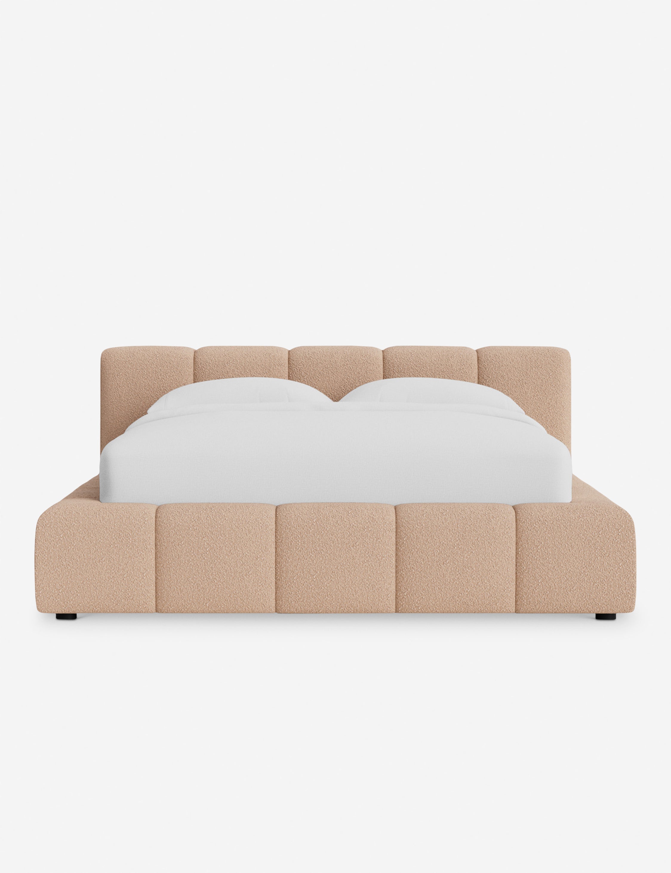 Cambry Platform Bed Frame - Modern Minimalist Wooden Bed with Headboard - Perfect for Bedroom, Guest Room & Small Spaces