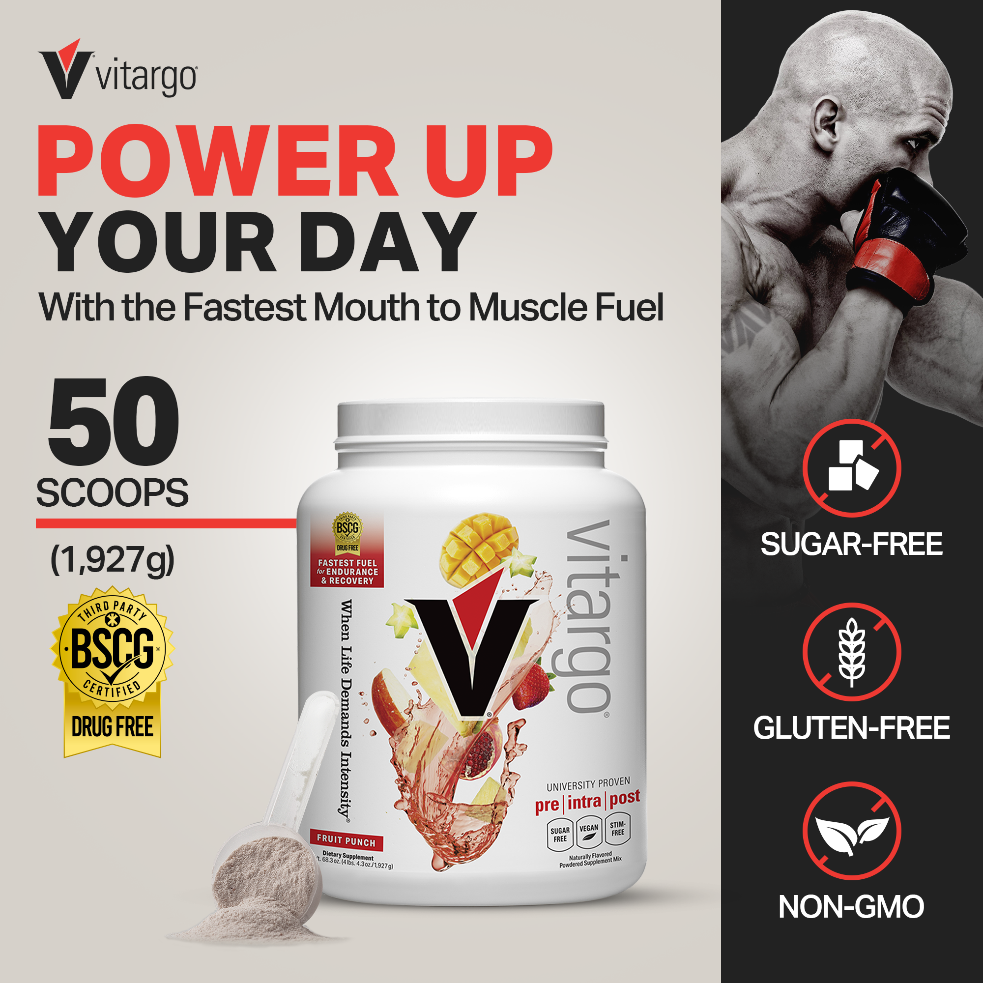 Vitargo Fast-Absorbing Carbohydrate Powder for Athletes - Pre & Post Workout Energy Boost, Muscle Recovery & Endurance Support