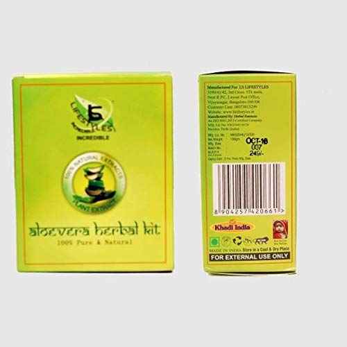 Organic Aloe Vera Herbal Kit for Skin Care & Hair Growth - Natural Healing & Moisturizing Treatment for Sunburn, Acne, Dry Scalp - Perfect for Home Spa & DIY Beauty Treatments