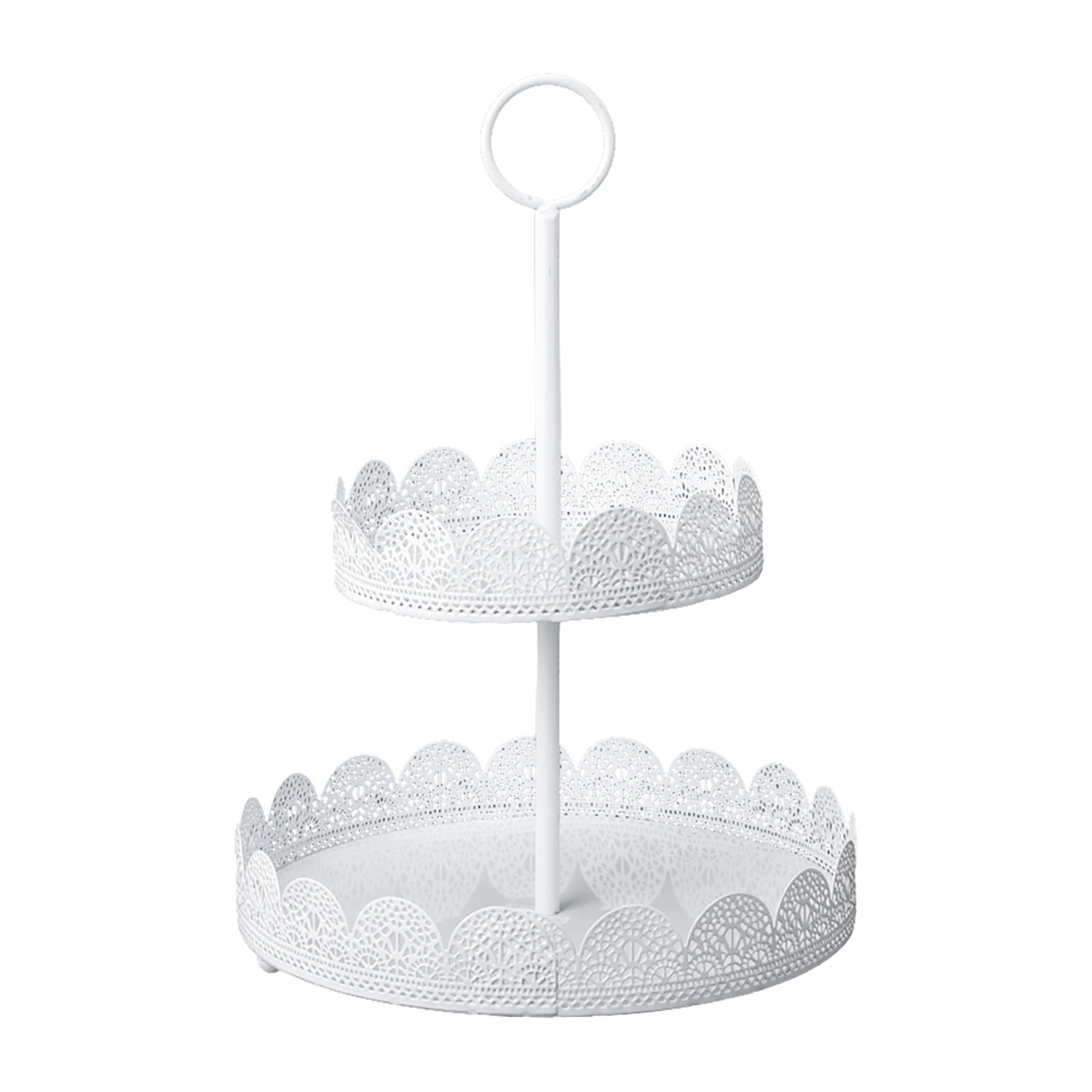 2-Tier Round Cupcake Stand for Parties & Events | Elegant Dessert Display for Weddings, Birthdays & Baby Showers | Sturdy & Stylish Serving Tray