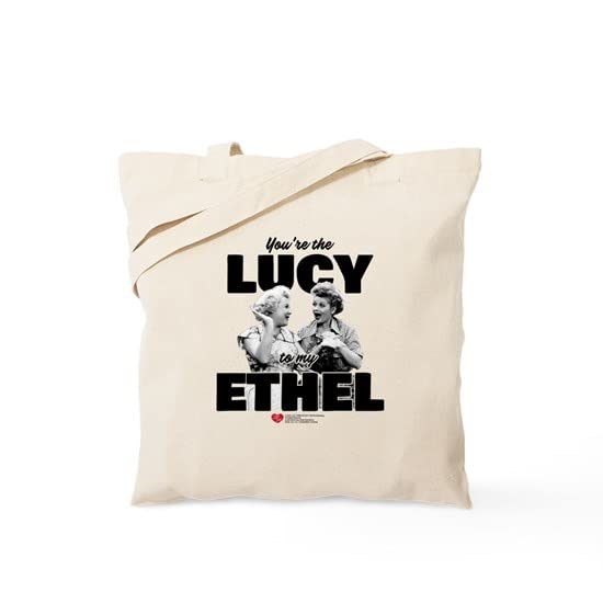 Lucy To My Ethel Natural Canvas Tote Bag - Eco-Friendly Reusable Shopping Bag for Groceries, Beach Trips & Everyday Use | CafePress