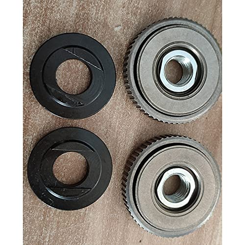 M14 Thread Angle Grinder Replacement Quick-Release Nut & Self-Locking Pressure Plate Kit - Compatible with DeWalt, Milwaukee, Bosch Power Tools (2-Pack) - Perfect for Metal Cutting, Grinding & DIY Projects