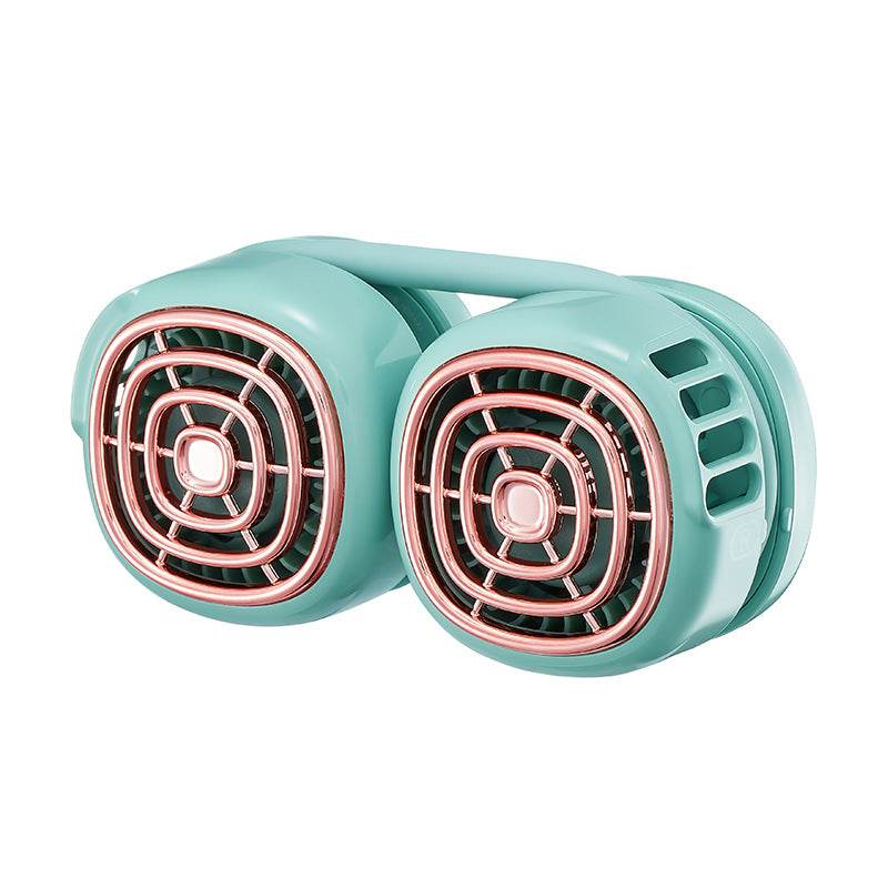 Upgraded Portable Mini Neck Fan - Hands-Free Personal Cooling Fan for Outdoor, Office, Travel & Sports - USB Rechargeable & Lightweight