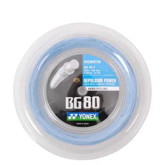 Yonex BG 80 Professional Badminton String - 200m Reel | High Performance, Durability & Control | Perfect for Tournament Players & Club Training Sessions