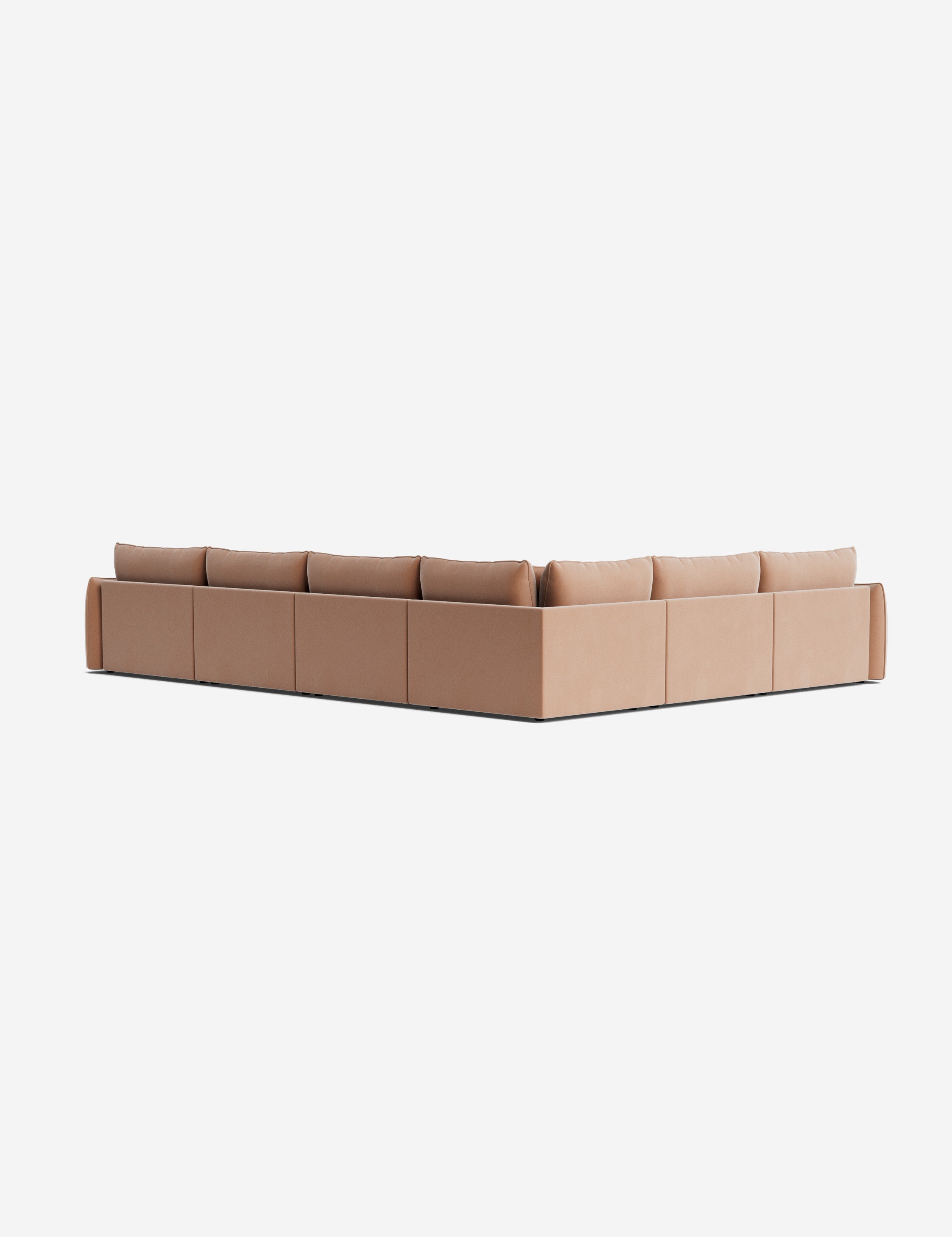 Balmer Modular Corner Sectional Sofa with Ottoman - Modern L-Shaped Couch for Living Room, Family Room & Home Theater - Comfortable & Stylish Furniture for Relaxing & Entertaining