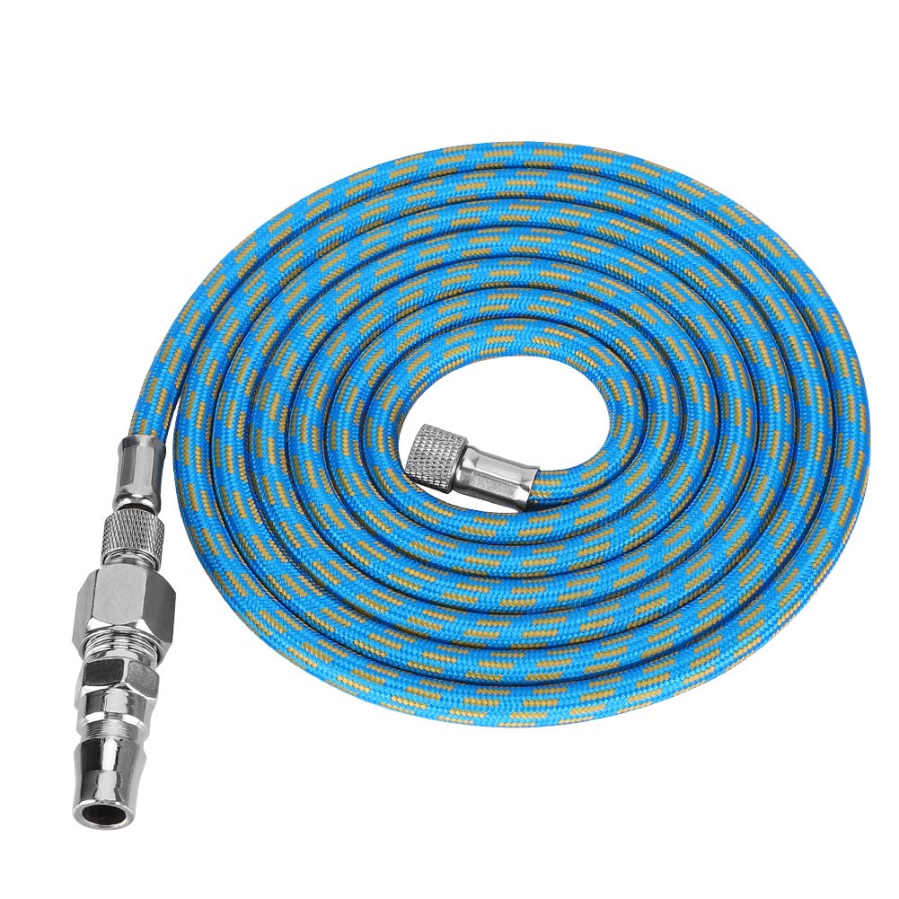 1.8M Braided Airbrush Air Hose Adapter Kit - High Pressure Spray Air Hose for Airbrush & Compressor - Perfect for Nail Art, Tattoo, Model Painting & DIY Crafts