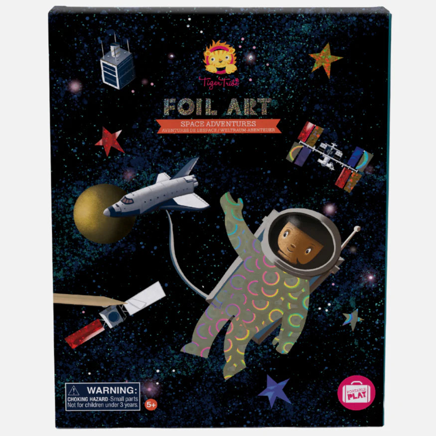 Foil Art Space Adventures - DIY Galaxy Craft Kit for Kids & Adults - Perfect for Home Decor, Classroom Projects & Party Activities