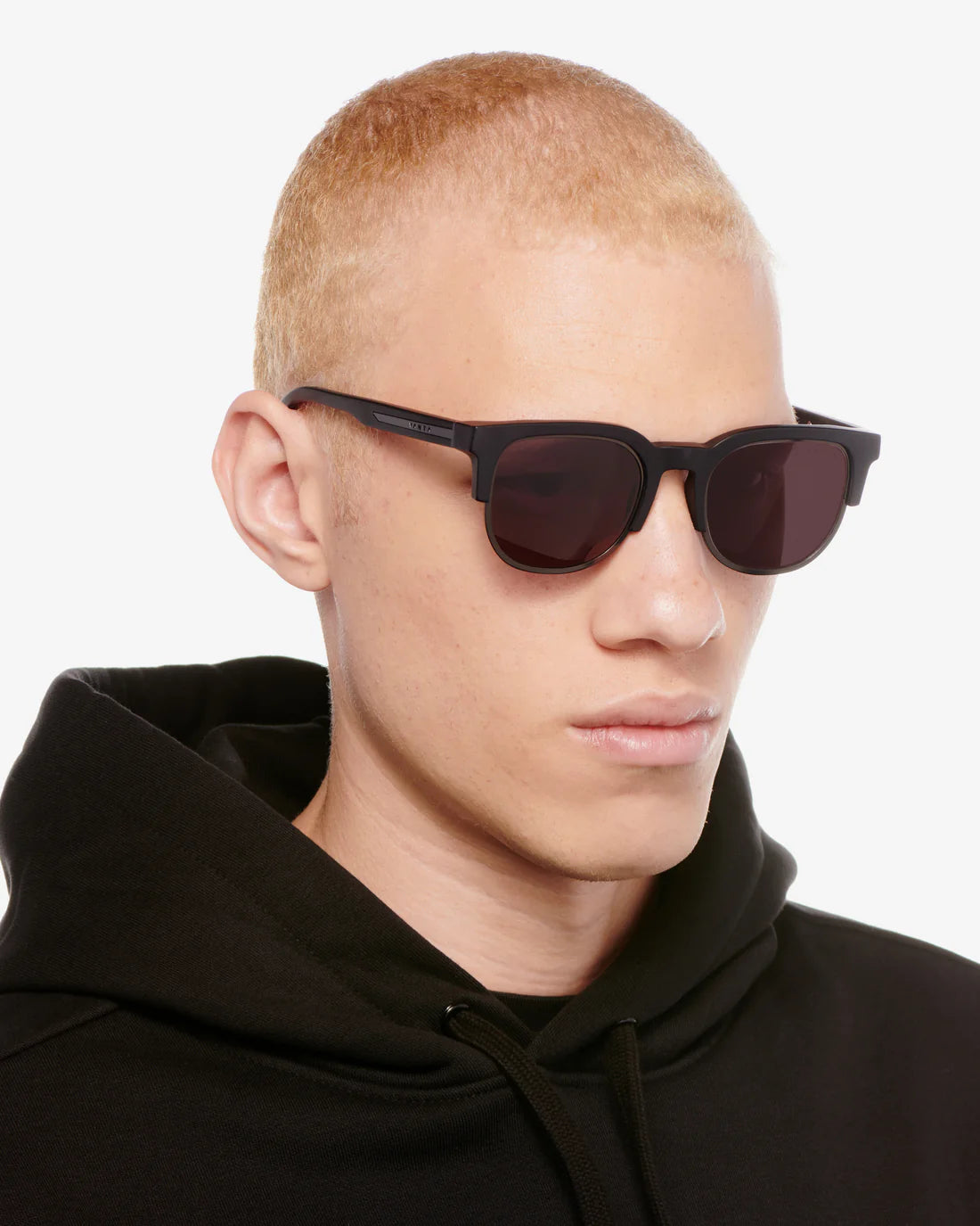 VANTA Matar Sunglasses - Matte Black & Black Metal Frame - UV Protection, Polarized, Lightweight - Perfect for Driving, Outdoor Sports & Fashion