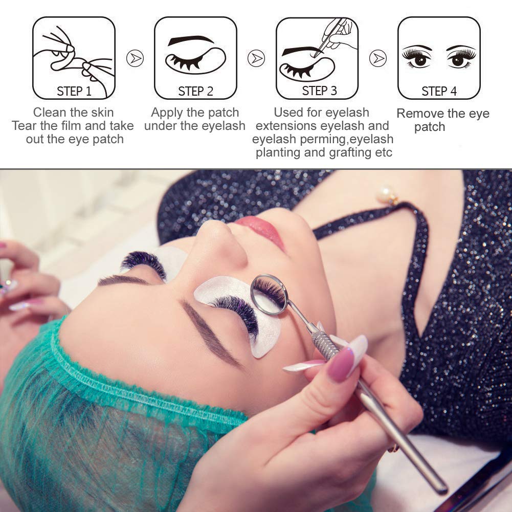 110 Pairs Under Eye Gel Pads - Hydrogel Lash Patches for Eyelash Extensions, Soothing & Cooling Eye Treatment - Perfect for Salon Professionals & At-Home Lash Care