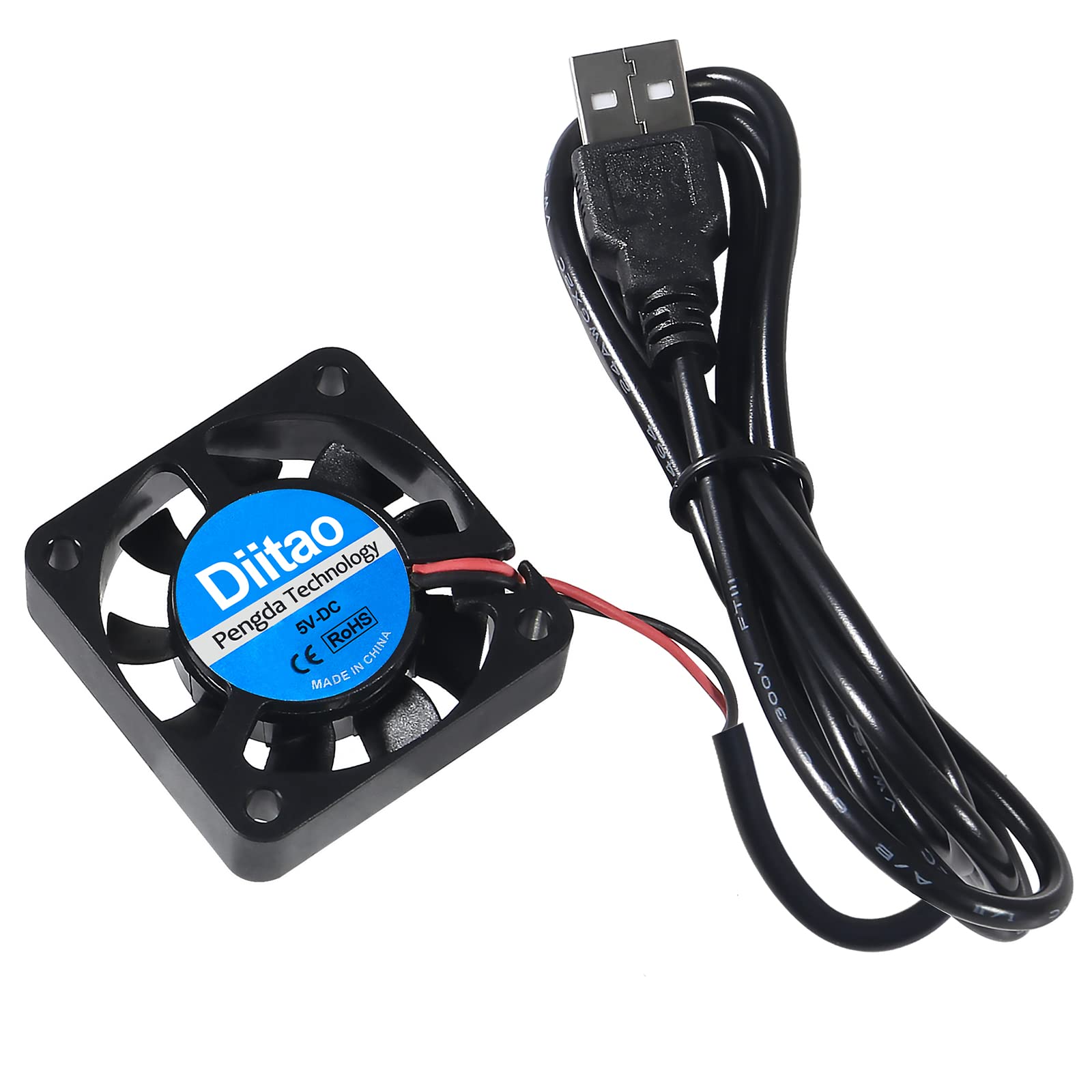 5PCS 4010 DC 5V USB Brushless Cooling Fan - 40x40x10mm Quiet Cooling Fan for 3D Printer, Computer Case, Electronics Cooling | High Performance Oil Bearing Fans | Perfect for DIY Projects, PC Cooling & 3D Printer Ventilation