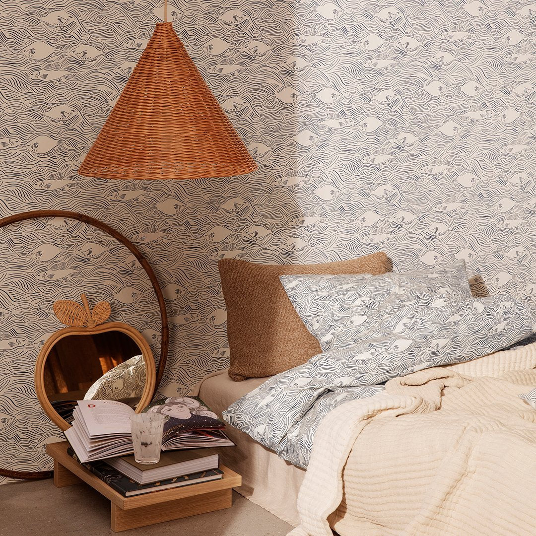Ferm Living Dou Lamp Shade - Modern Scandinavian Design for Bedroom, Living Room & Office Lighting Decor