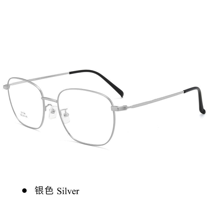 Bclear Men's Full Rim Titanium Alloy Eyeglasses ZT1124 - Lightweight Durable Glasses for Work, Reading & Driving