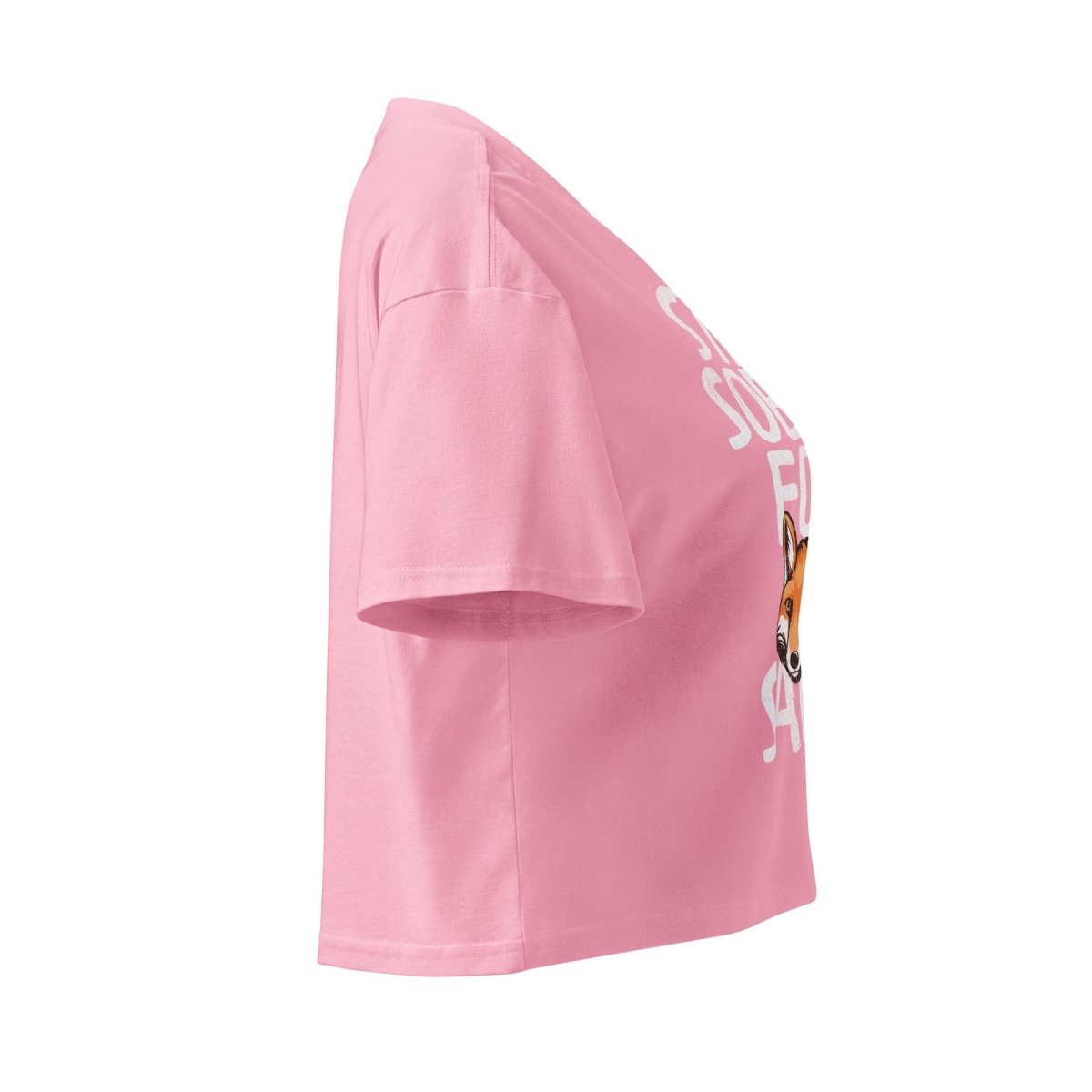 Stay Sober For Fox Sake Women's Crop Top - Trendy Casual Summer T-Shirt for Women, Perfect for Parties, Festivals and Everyday Wear