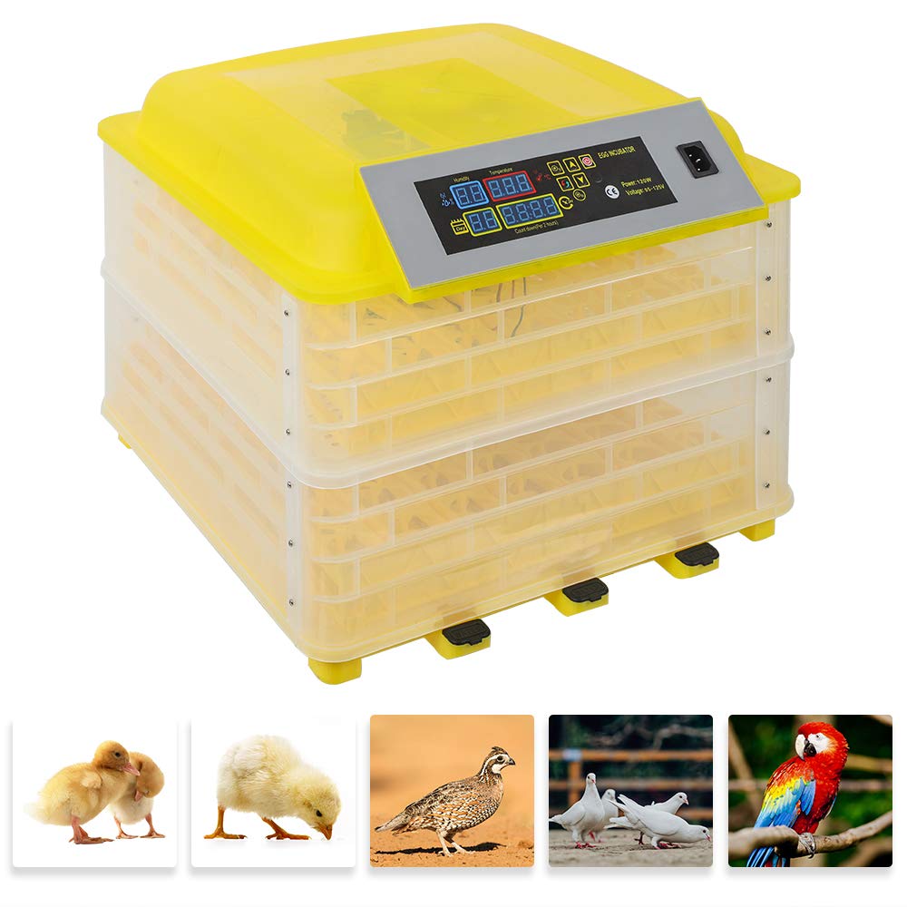 Ochine Automatic Egg Incubator - Digital Poultry Hatcher with LED Candler, Temperature Control & Auto Turner - Perfect for Chicken, Duck & Quail Egg Hatching at Home or Farm