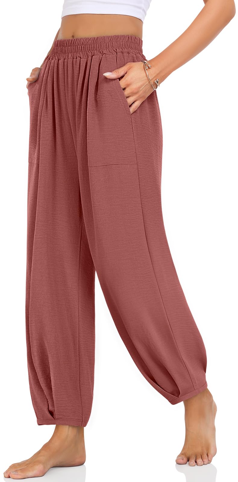DACESLON Women's 2023 Cozy Joggers Pants - Loose Fit Workout Sweatpants with Pockets for Yoga, Running & Lounge Wear - Soft Comfortable Casual Pants for Women