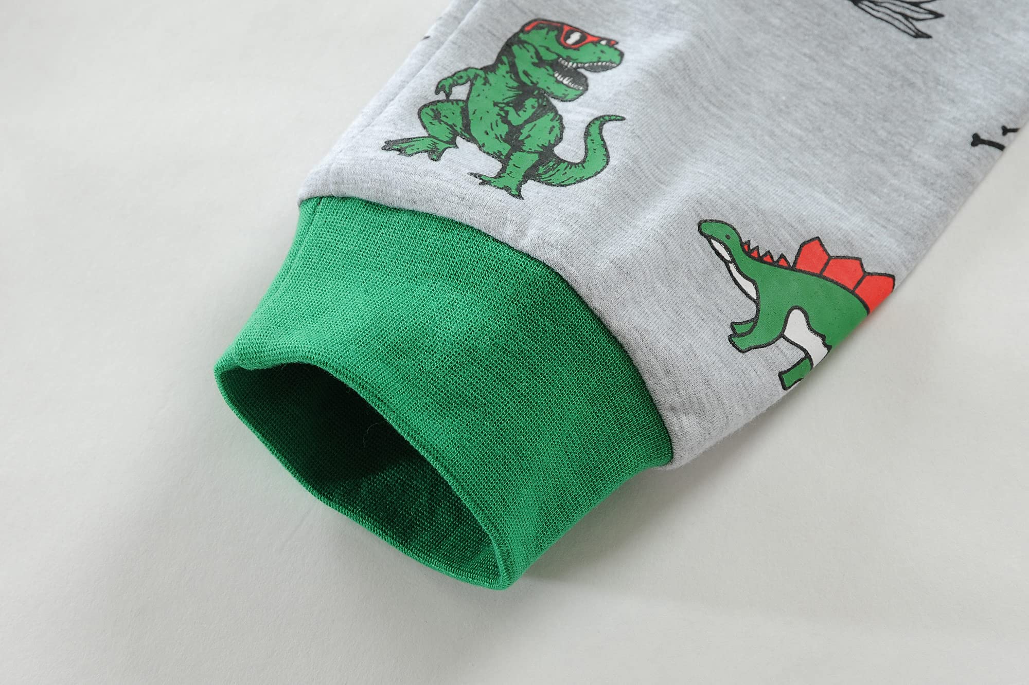 Boys' Cotton Pajama Set with Monster Truck & Dinosaur Print - 2-Piece Toddler Sleepwear for Ages 2-7 Years | Soft & Comfortable Kids PJs for Bedtime & Lounging