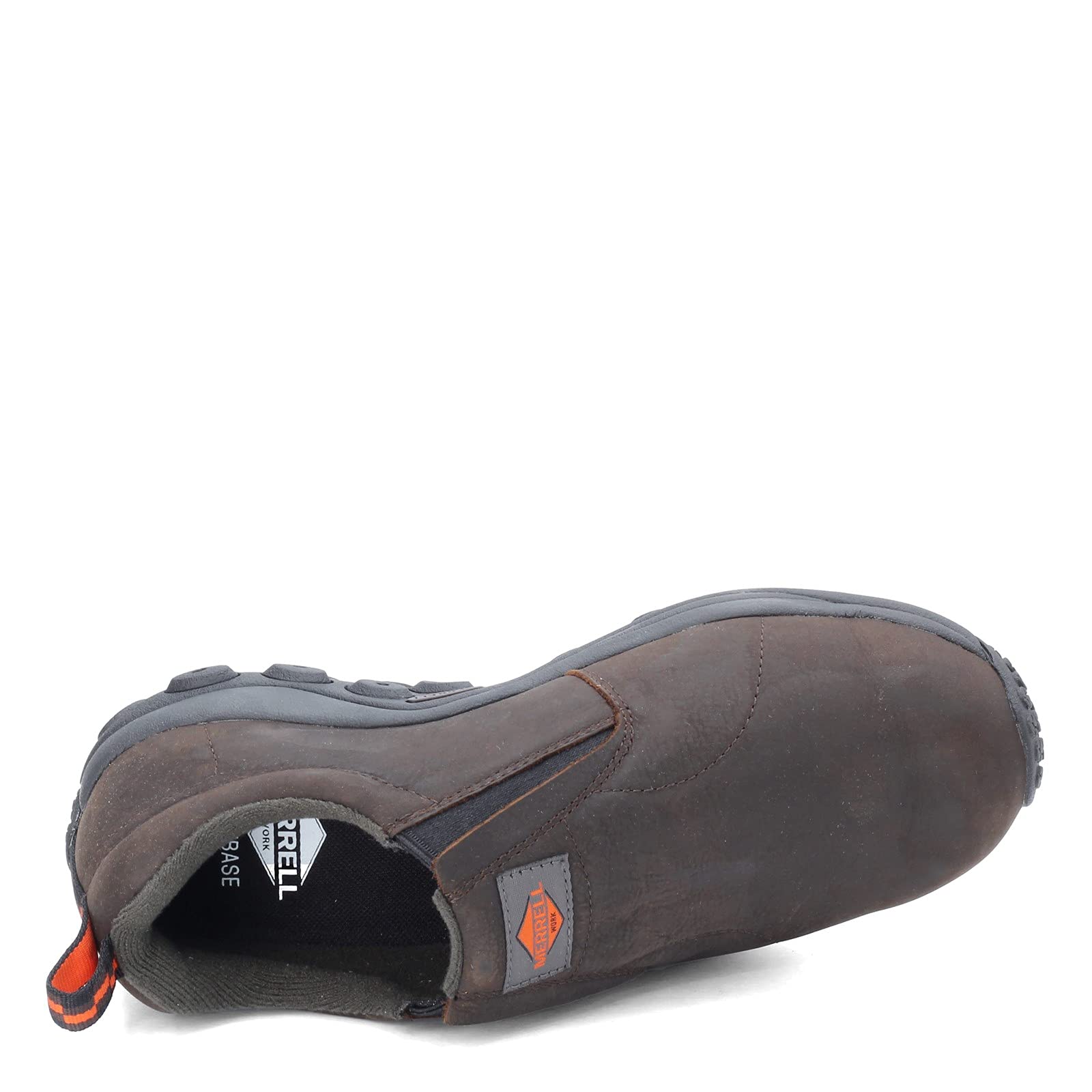 **Merrell Men's Jungle Moc Leather SR Slip-Resistant Work Shoe - Durable & Comfortable for Construction, Warehouse & Outdoor Jobs**