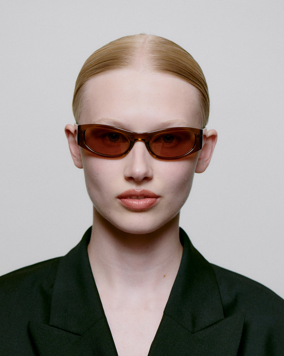 A. Kjaerbede Smoke Transparent Gust Sunglasses - Stylish & Lightweight for Outdoor Activities, Driving & Fashion