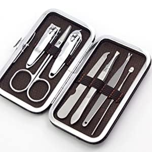 VDHJA 7-in-1 Professional Pedicure & Manicure Kit - Stainless Steel Nail Clipper Set for Men & Women | Complete Grooming Kit with Nail Care Tools | Perfect Gift for Him & Her | Home Spa & Travel Essential