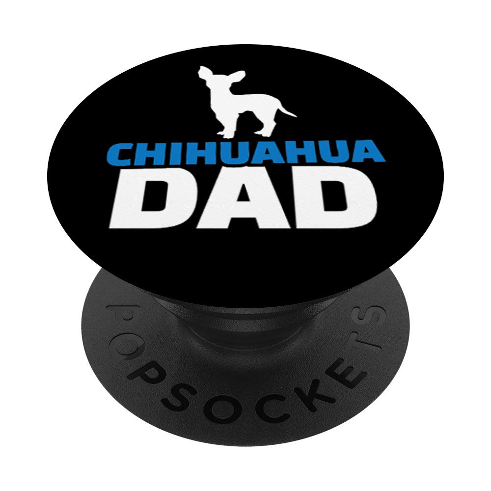 Chihuahua Dad PopSockets Phone Grip & Stand - Expandable Phone Holder for iPhone, Samsung, Tablets - Perfect for Selfies, Gaming, and Hands-Free Viewing