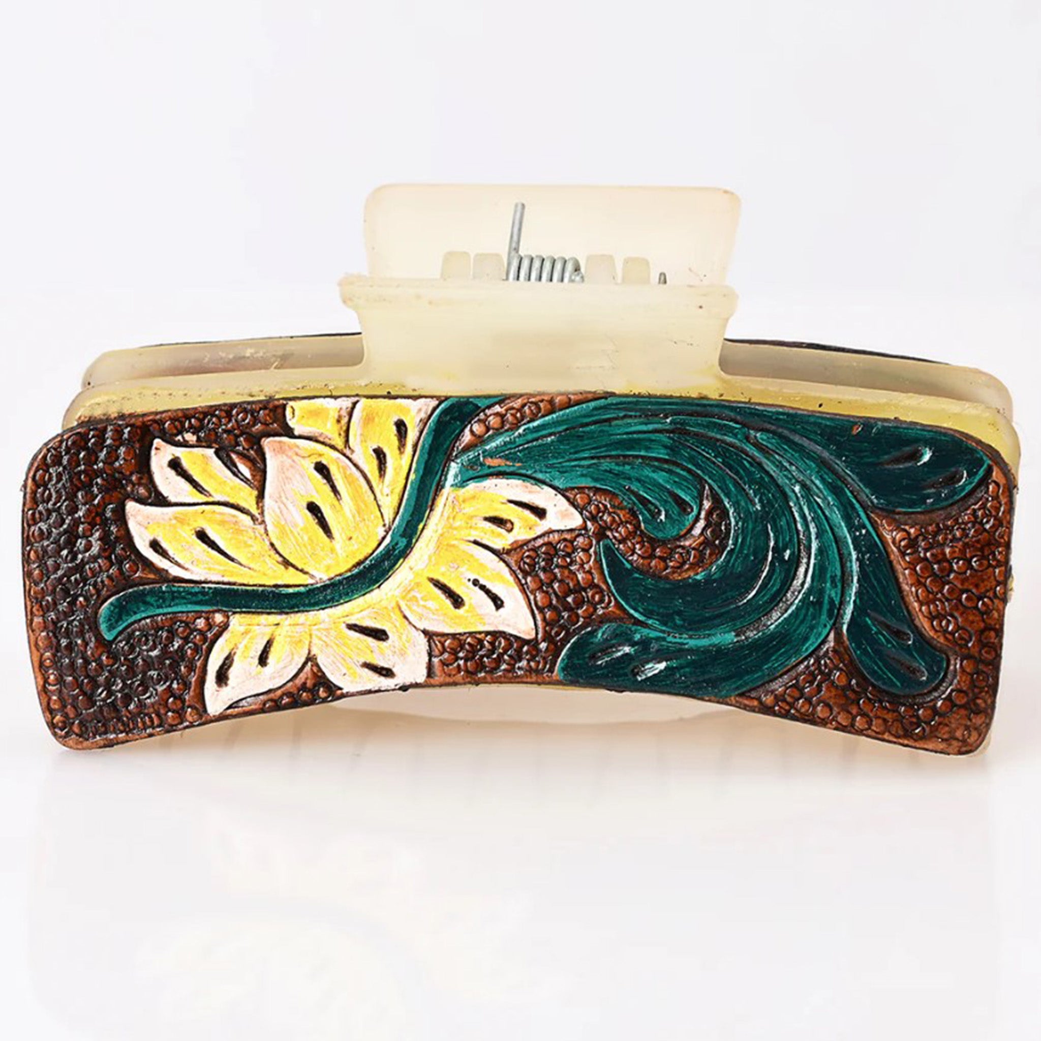 American Darling Floral Hair Clip - Hand-Painted Flower Hair Accessory for Women & Girls | Perfect for Weddings, Parties & Everyday Style