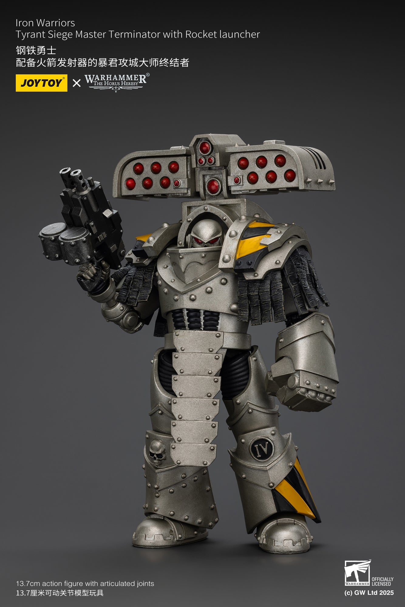 Pre Order 1/18 JOYTOY Warhammer The Horus Heresy Iron Warriors Tyrant Siege Terminator Action Figure Set - Perfect for Collectors, Warhammer 40K Fans & Tabletop Gaming Enthusiasts