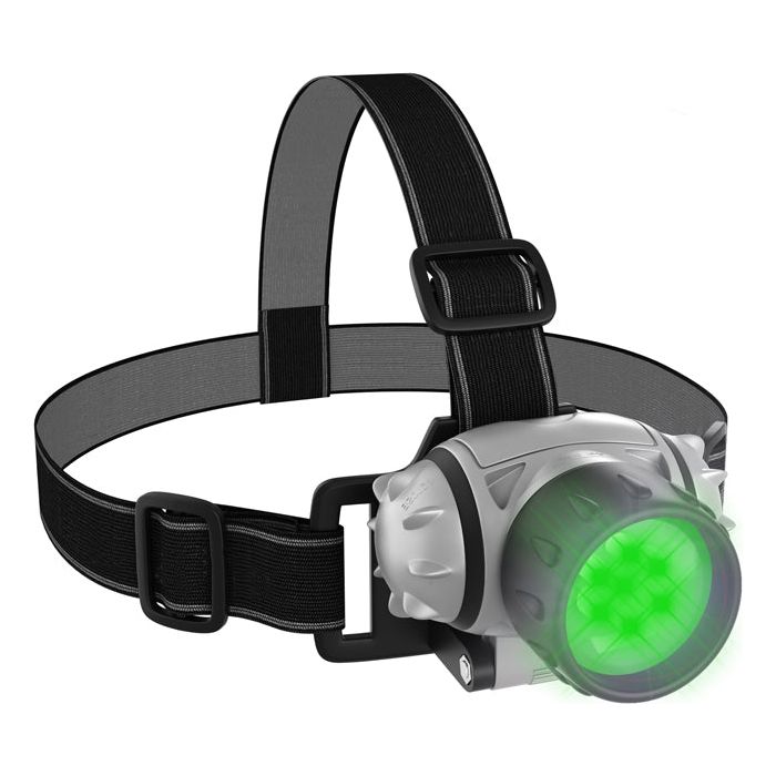 Grow1 LED Headlamp - Bright Green Light for Camping, Hiking, Running & Outdoor Activities