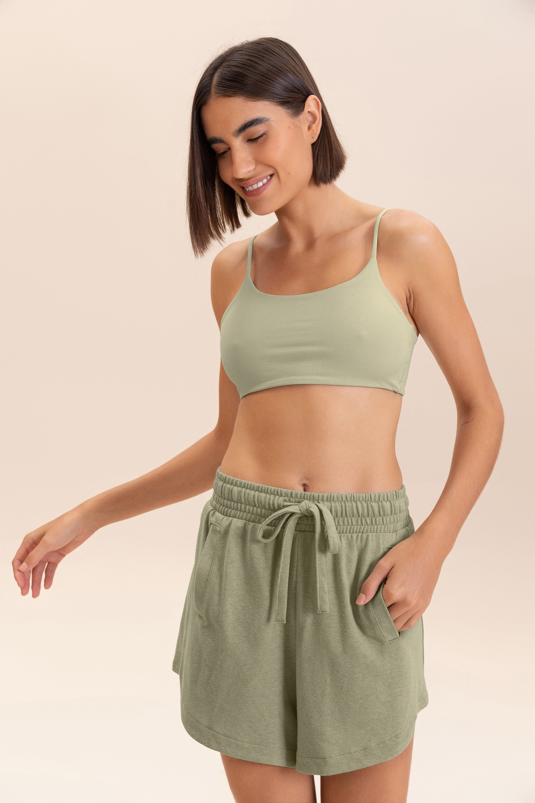 Comfortable Slow Knit Shorts for Men & Women - Soft Breathable Lounge Shorts for Relaxing at Home, Yoga, and Casual Wear