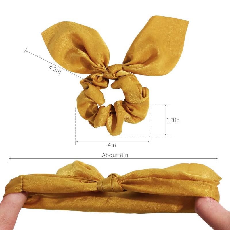 CHRONEX 6PCS Georget Butterfly Stone Hair Bands - Soft Thick Hair Ties & Ponytail Holders for Women & Girls - Hair Accessories Set with Scrunchies, Clips & Claws - Perfect for School, Work & Party Hairstyles