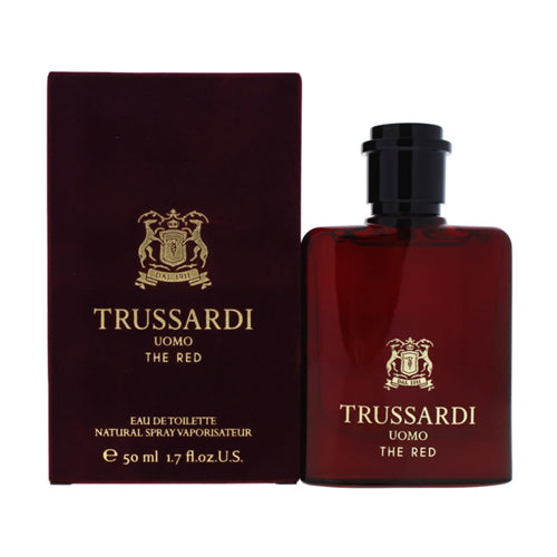 Trussardi Uomo The Red 50ml Eau de Toilette for Men - Fresh Citrus & Spicy Fragrance | Perfect for Date Night & Formal Occasions