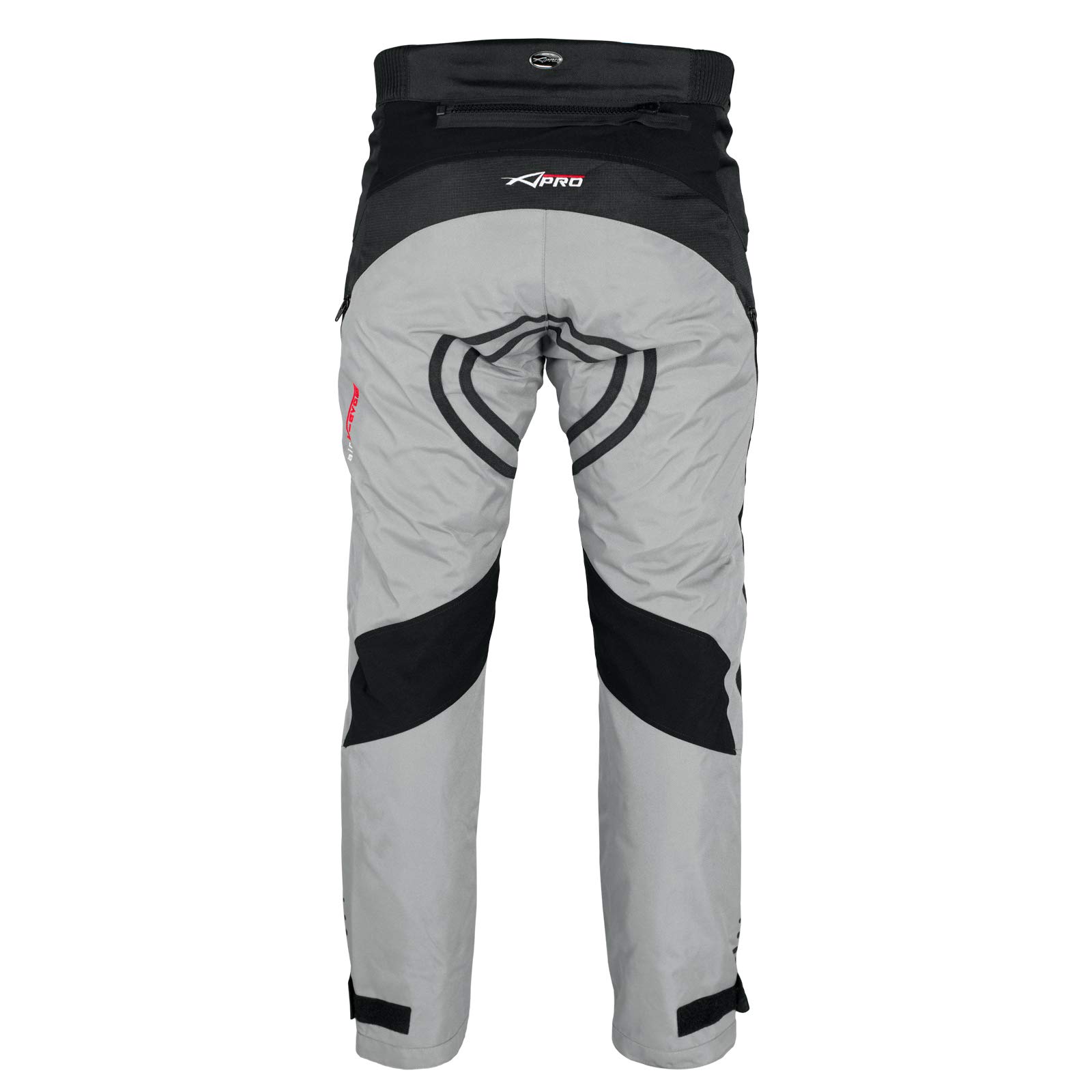 Waterproof Motorcycle Pants for Men - Thermal Cordura Textile Trousers, Gray Size 38 - All-Weather Riding Gear for Commuting & Adventure