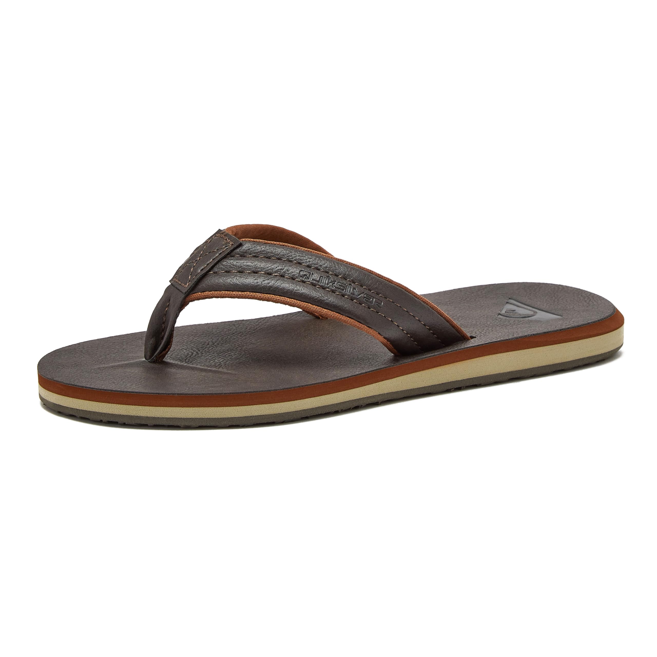 Quiksilver Youth Monkey Wrench Flip Flop Sandals for Kids - Comfortable Beach & Pool Slides for Boys & Girls - Perfect for Summer, Vacation & Outdoor Activities