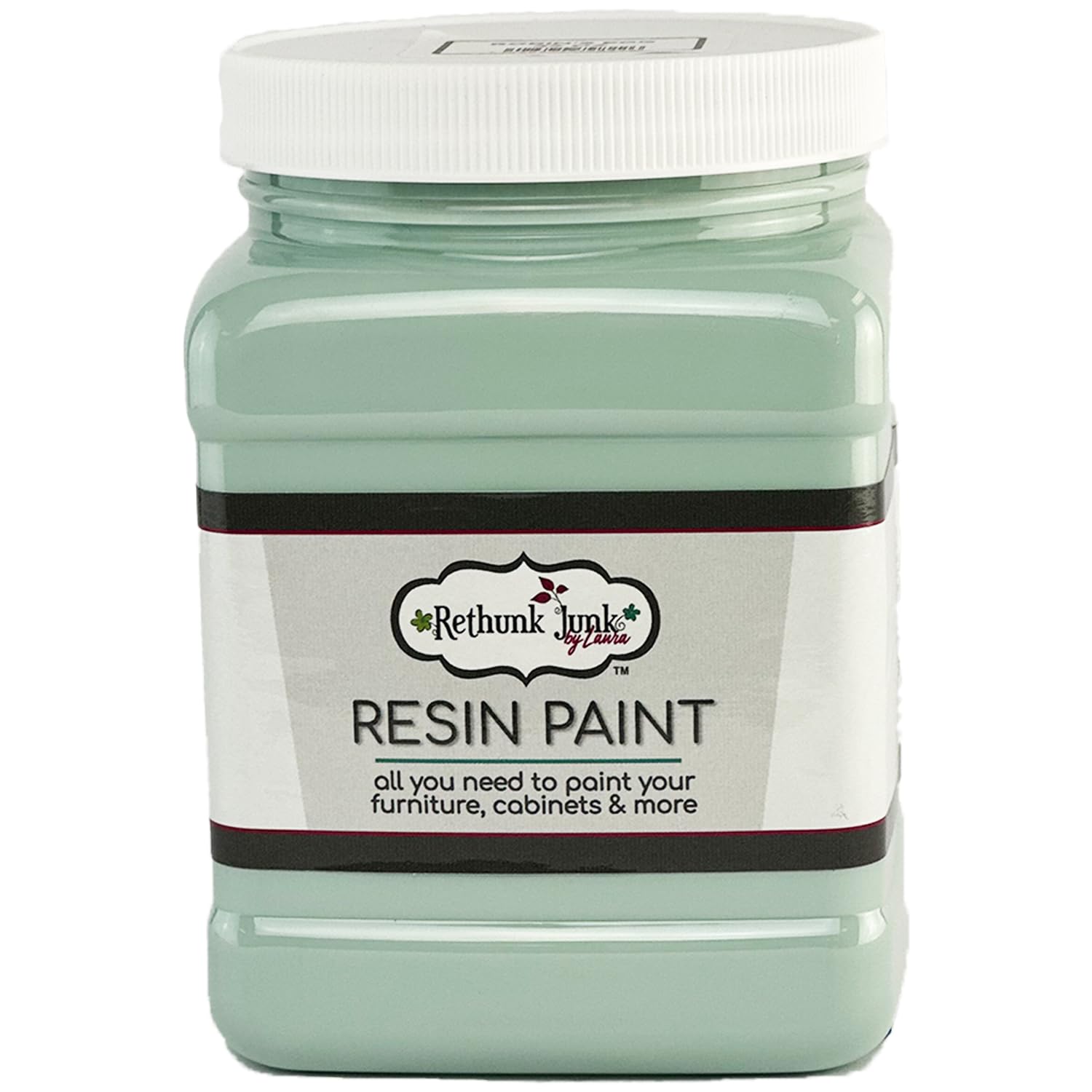 Rethunk Junk Resin Paint - 32oz Robin's Egg Blue Decorative Chalk Paint for Furniture, Crafts & DIY Home Decor | Perfect for Shabby Chic, Farmhouse & Vintage Style Projects