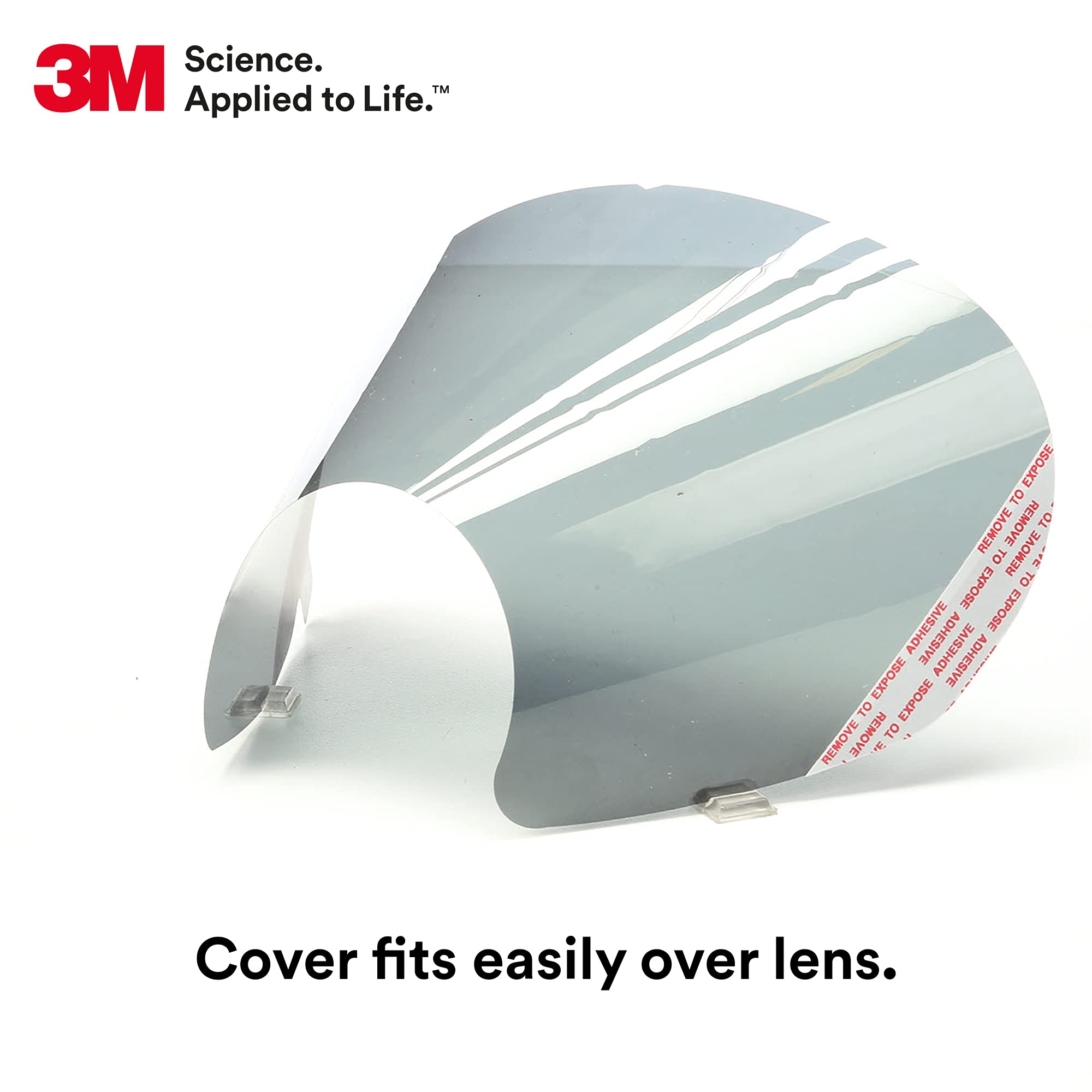 3M 6886 Tinted Lens Cover for Safety Glasses - UV Protection, Anti-Glare, Scratch Resistant for Outdoor Work, Driving & Sports