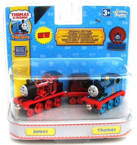 Take Along Thomas & James Metallic Train Toy Gift Set - Perfect for Kids' Birthday, Christmas & Travel Playtime