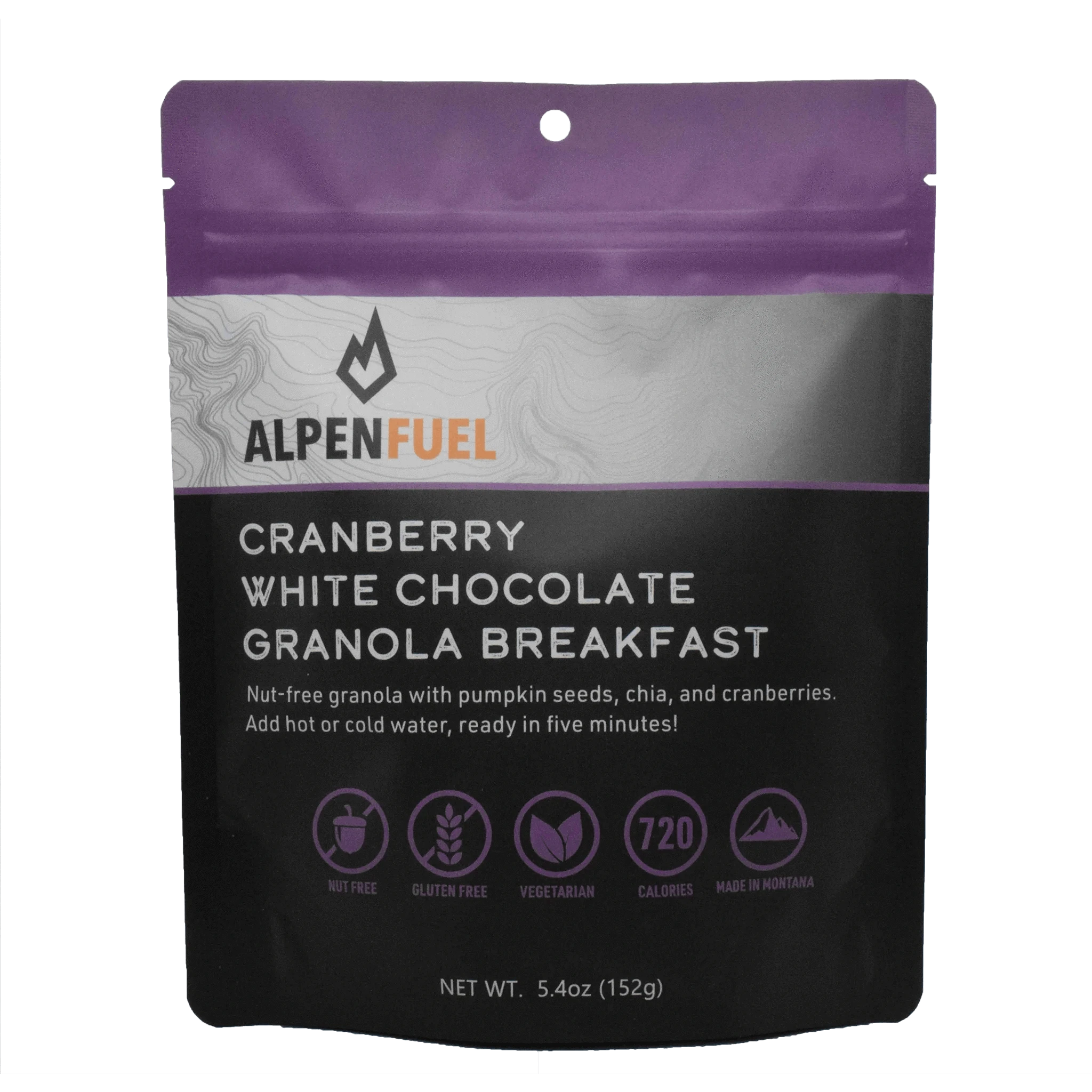 Alpen Fuel Cranberry White Chocolate Granola - Nut Free, Gluten Free, Healthy Snack for Hiking, Camping & On-The-Go Energy Boost