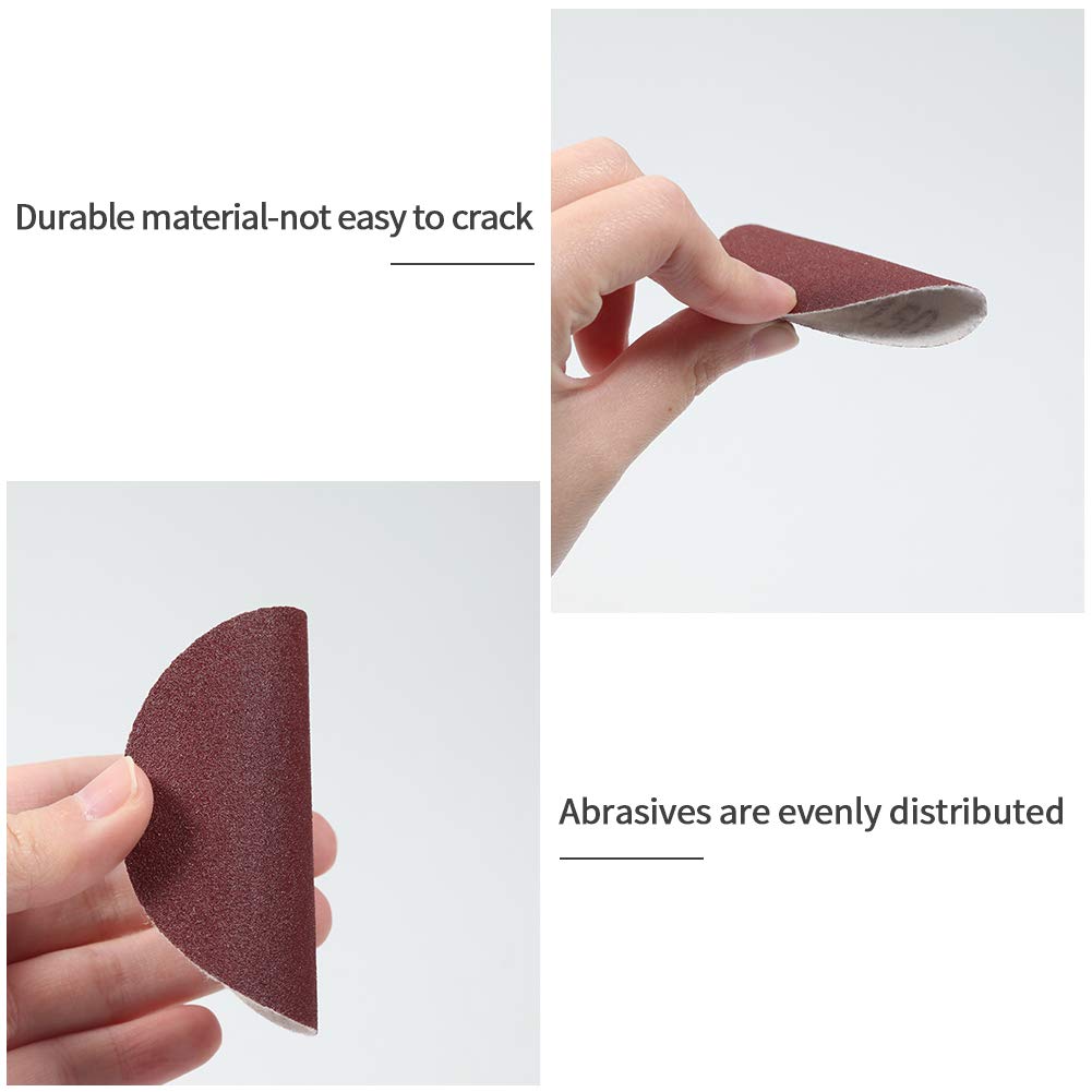 SPEEDWOX 100-Pack 3 Inch Hook and Loop Sanding Discs - 150 Grit Sandpaper for Drill, Grinder & Rotary Tools - No Hole - Perfect for Woodworking, Metal Polishing & DIY Projects