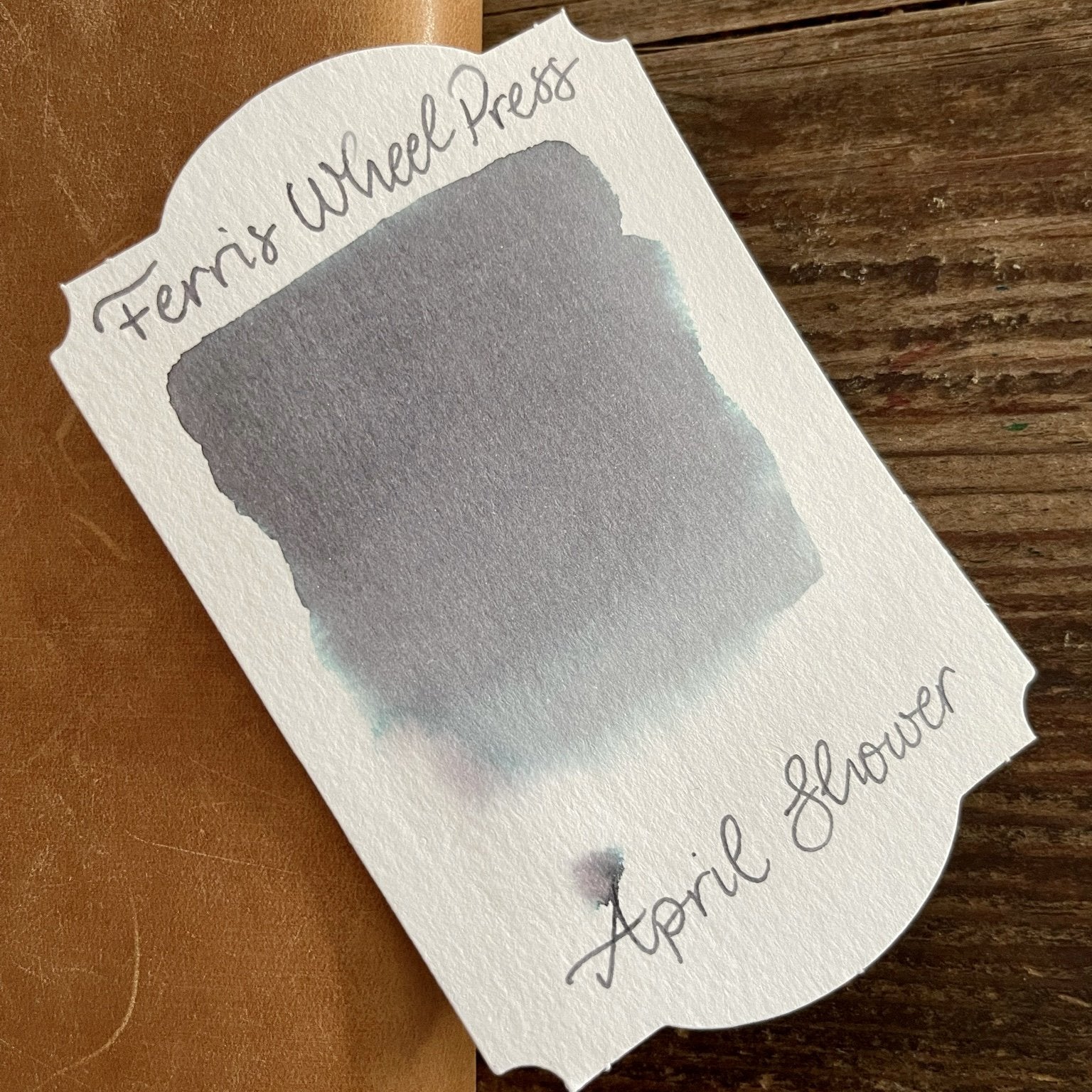 Ferris Wheel Press April Showers Fountain Pen Ink - Vibrant Blue-Green Shade for Calligraphy, Journaling & Artistic Writing