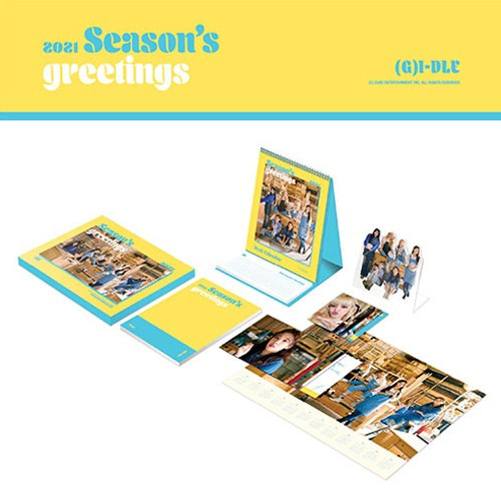 (G)I-DLE 2021 Season's Greetings Official K-Pop Merchandise - Perfect for K-Pop Fans, Collectors & Gift Giving | Photo Book, Calendar, Poster & More