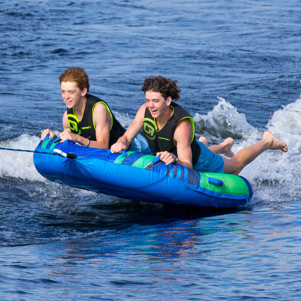 O'Brien Ultimate Super Screamer Towable Tube for 2 Riders - High-Speed Inflatable Water Tube for Boating & Lake Fun - Perfect for Summer Water Sports & Family Adventures