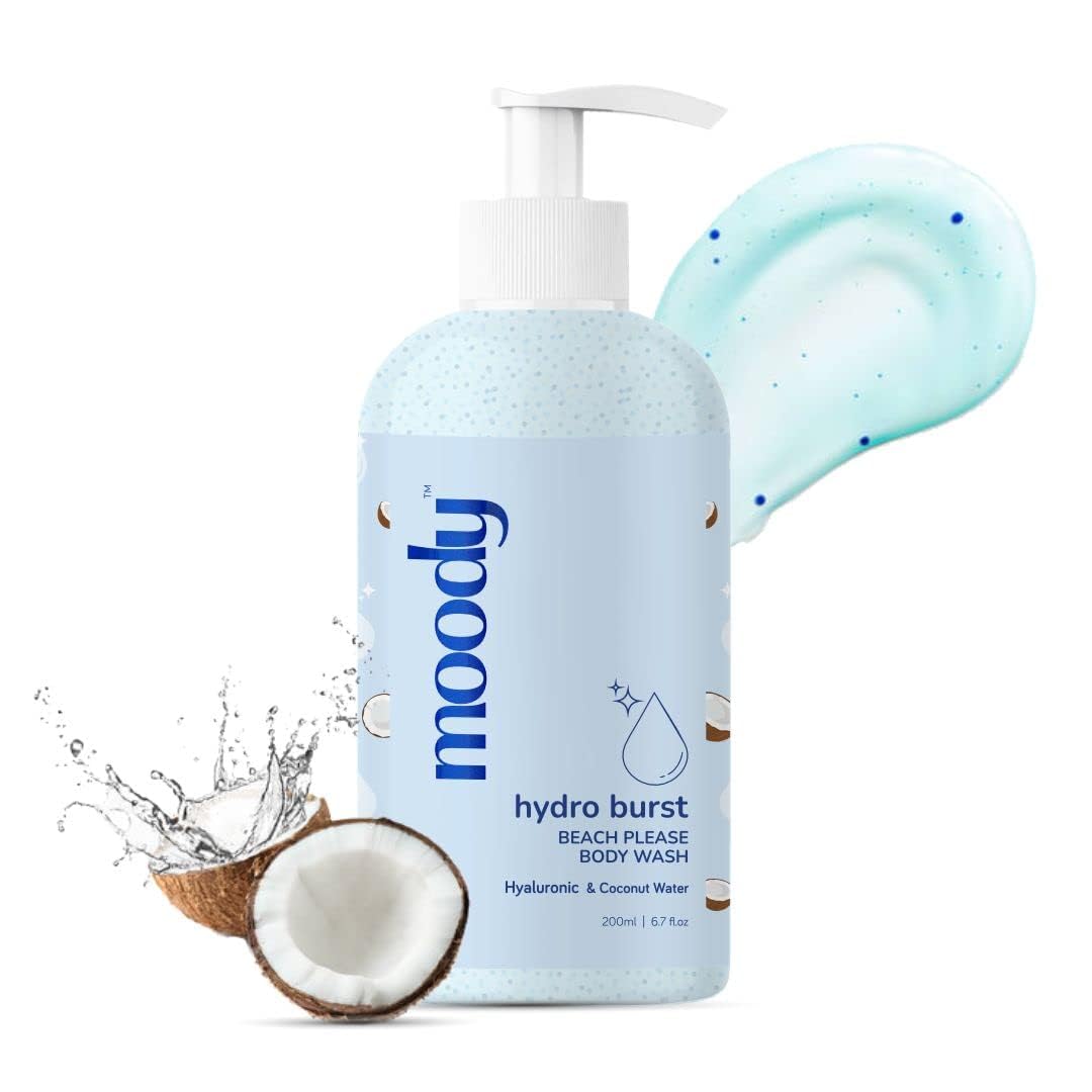 Hydro Burst Hyaluronic Acid Body Wash - Deep Cleansing & Intense Hydration for Softer, Smoother Skin | 200ml Moisturizing Shower Gel for Dry, Sensitive Skin | Perfect for Daily Shower & Spa Relaxation