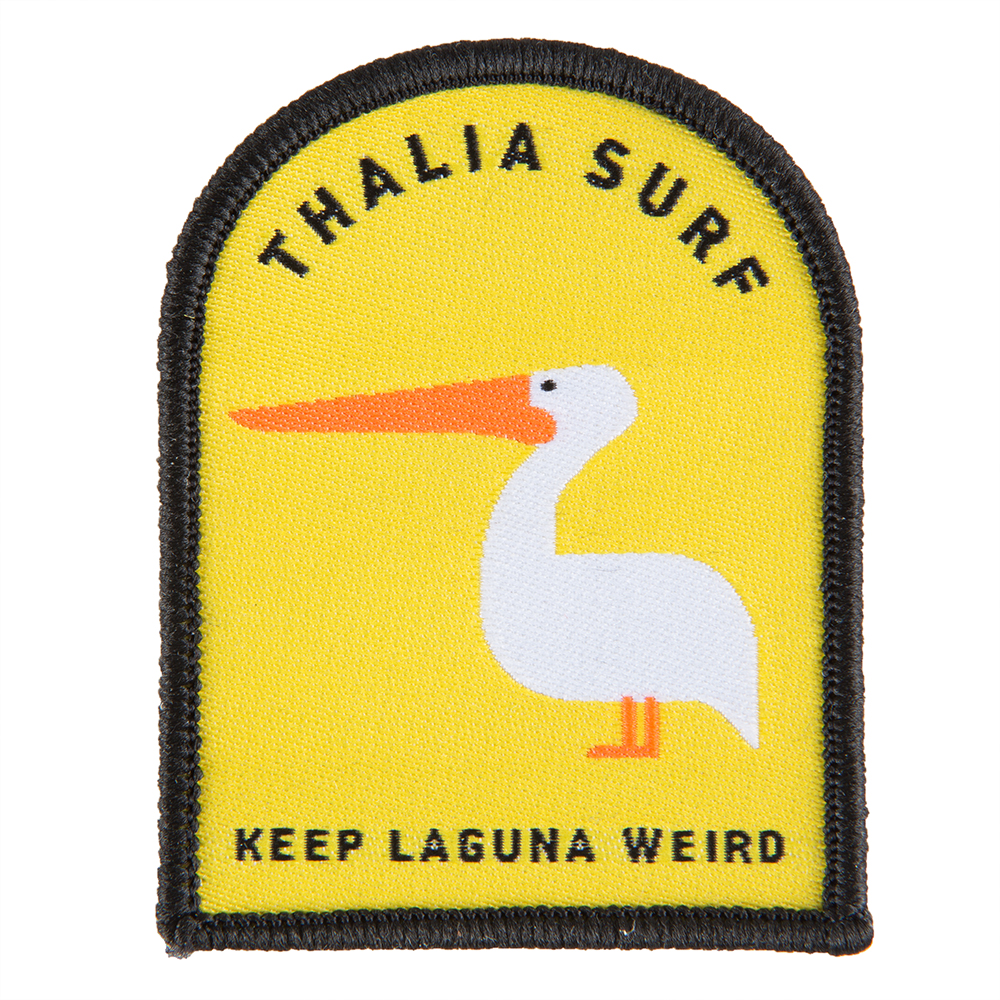 Thalia Surf 'Keep Laguna Weird' Embroidered Patch - Perfect for Surfboards, Backpacks, and Denim Jackets
