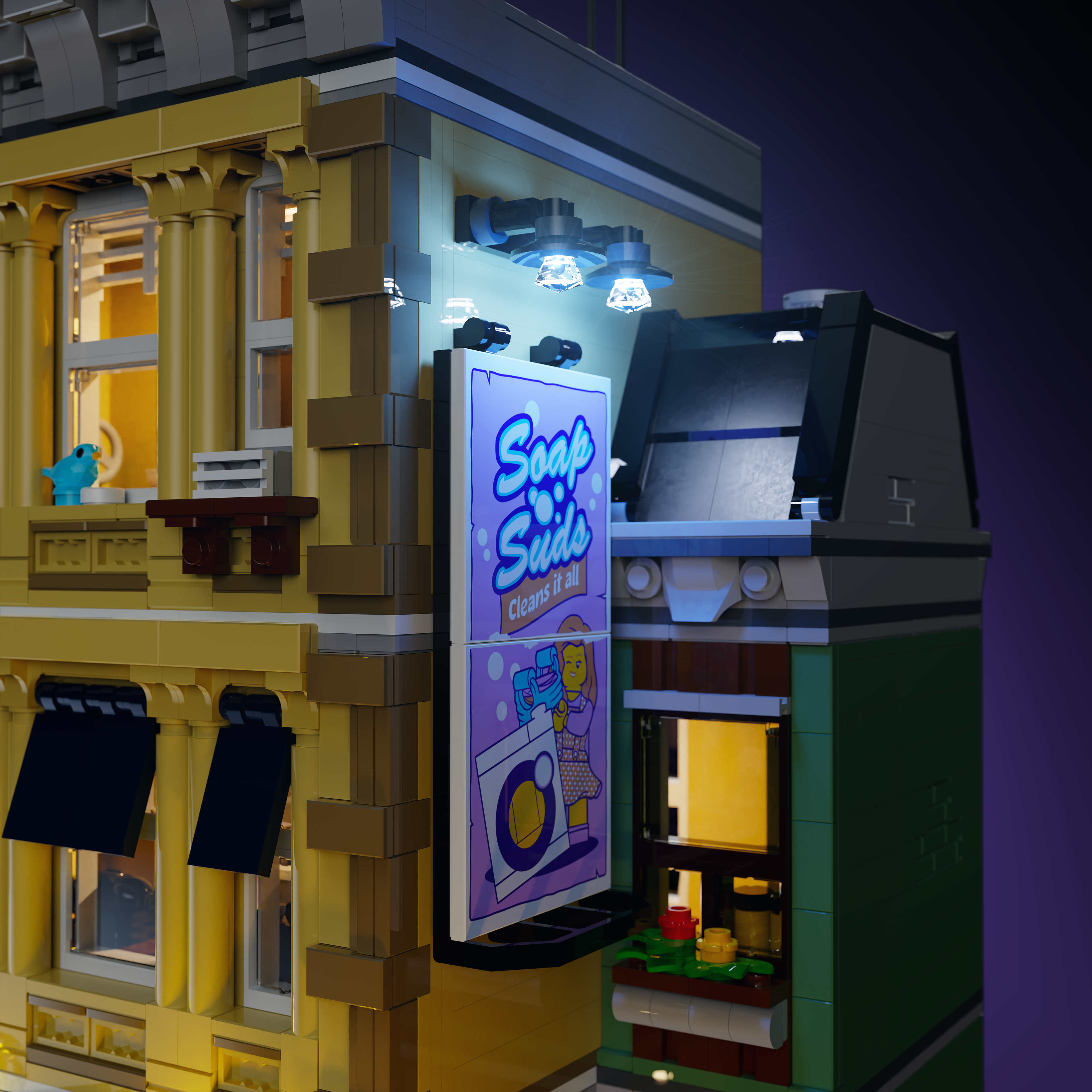 LEGO® Police Station #10278 Light Kit - DIY Lighting Set for LEGO Buildings - Perfect for Night Displays & Model Showcases