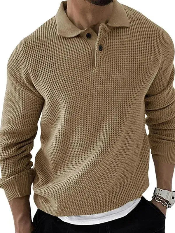 Men's Urban Polo Pullover Sweater - Stylish & Comfortable Knitwear for Casual Wear, Office & Outdoor Activities