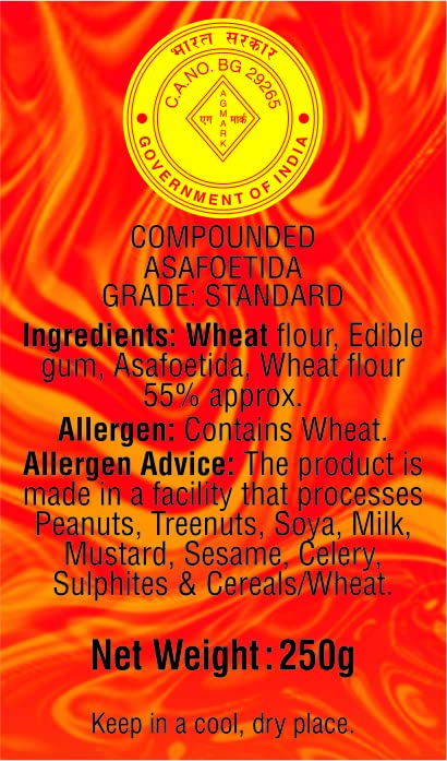 Premium RAMDEV MASALA Strong Hing Powder (Asafoetida) 250g - Pure & Aromatic Indian Spice for Cooking, Pickles & Ayurvedic Remedies | Vegan & Gluten-Free