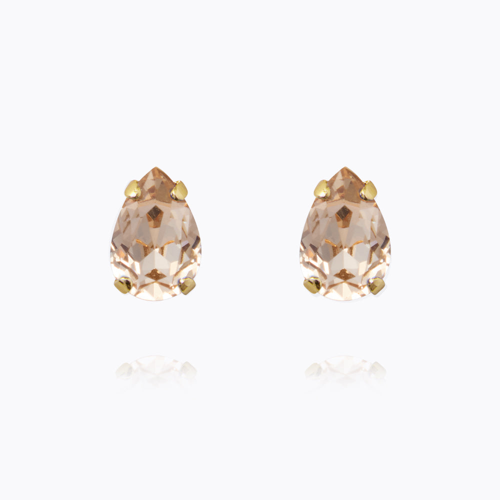 Petite Drop Stud Earrings - Dainty Lightweight Silk Jewelry for Women | Perfect for Weddings, Parties & Everyday Elegance