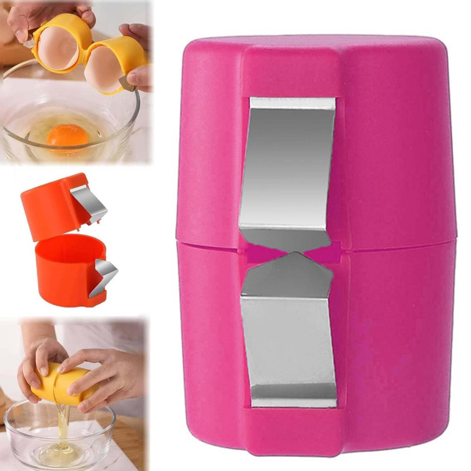 Pink Egg Topper Cutter - Easy Egg Shell Opener for Hard Boiled Eggs | Kitchen Gadget for Breakfast & Salads