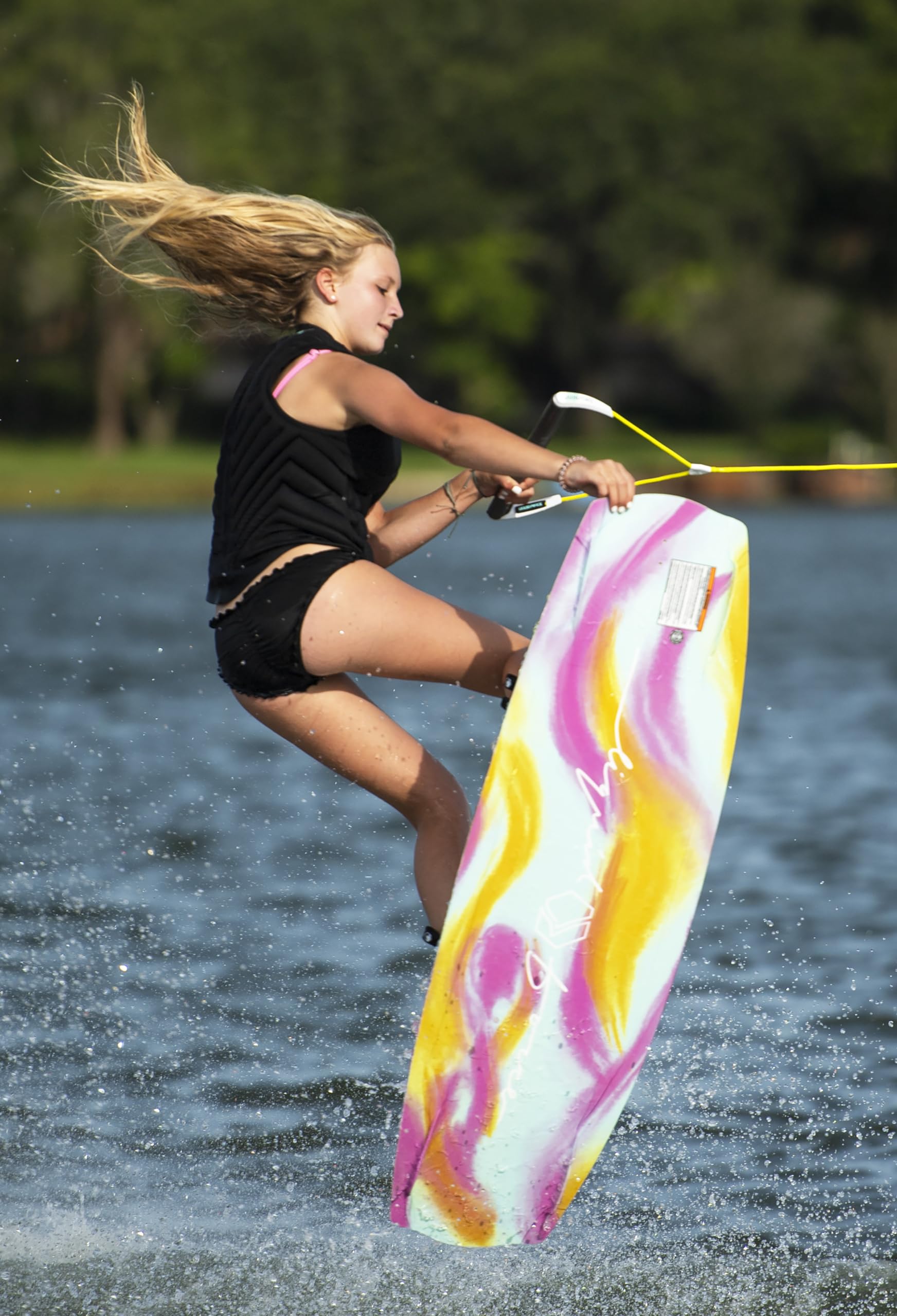 Liquid Force 2025 Women's Angel Wakeboard - Premium Performance Wakeboard for Women - Perfect for Lakes, Oceans & Wake Parks