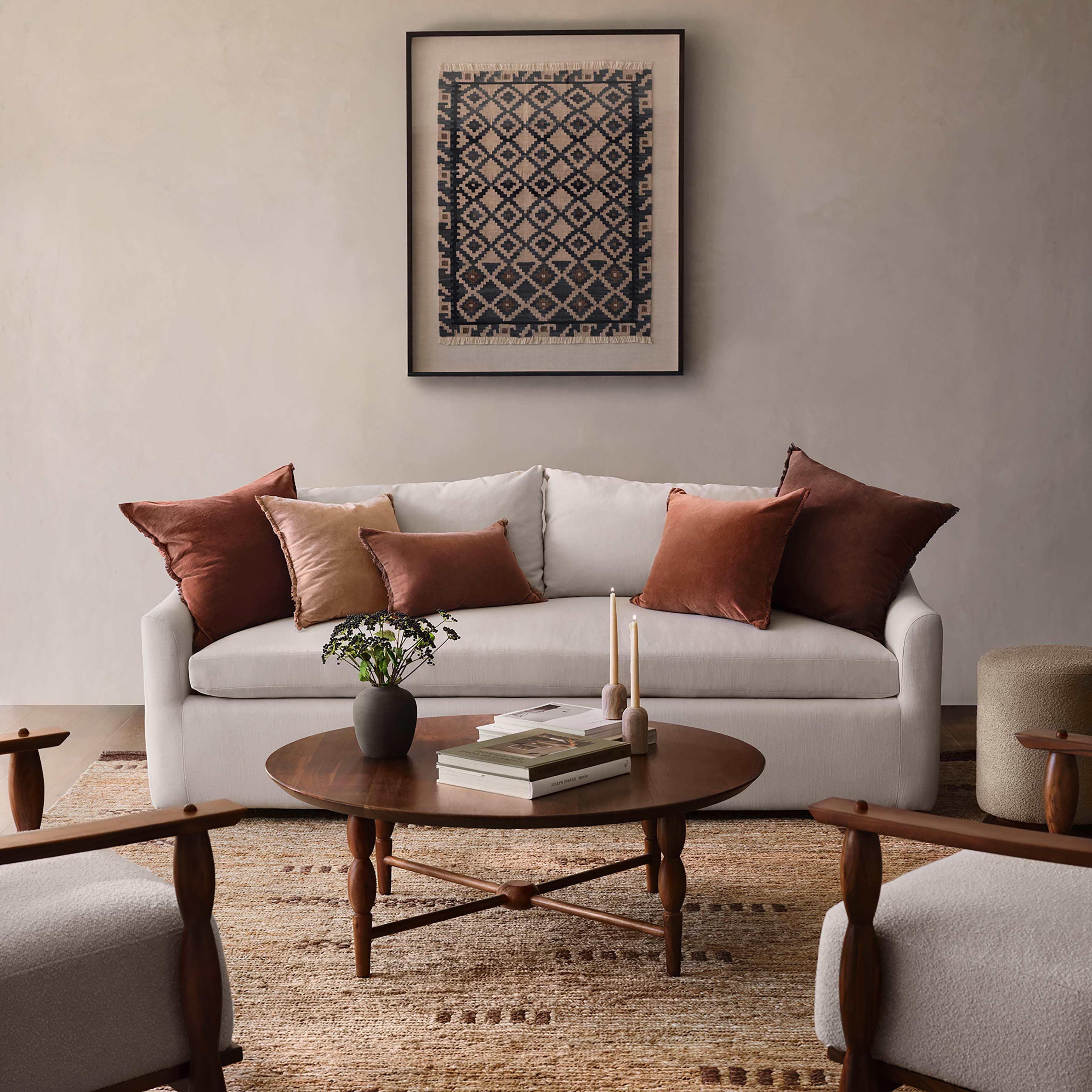 Modern Leela Wood Coffee Table - Solid Wood Living Room Furniture for Home Decor - Perfect for Living Room, Lounge, or Office Use